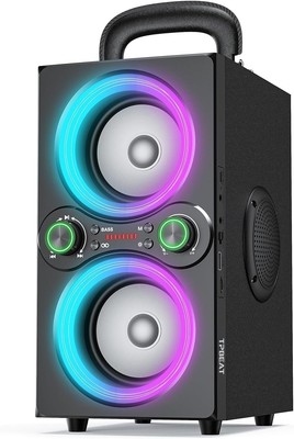 TPBEAT Altifalante Bluetooth potente, 80 W Party altifalante Bluetooth sem fio.