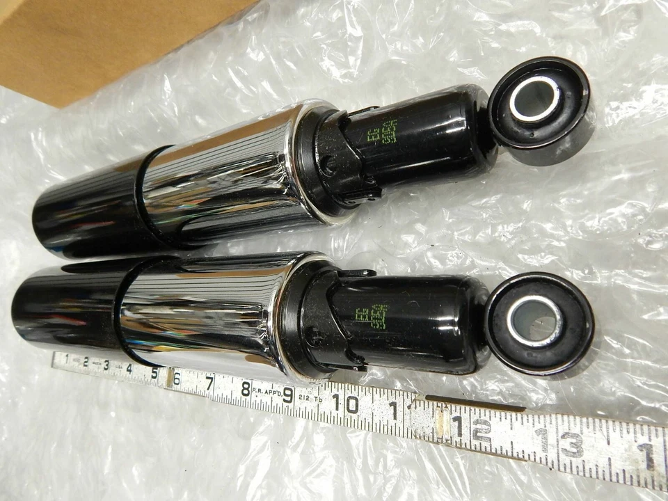 Amortiguadores cubiertos Triumph Bonneville Bsa A65 AJS incomparables 12,9" 250 500 650 T120 Foto 2 de 4