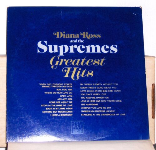 Diana Ross and The Supremes - Greatest Hits - Double Vinyl LP Record with Poster - Picture 2 of 2