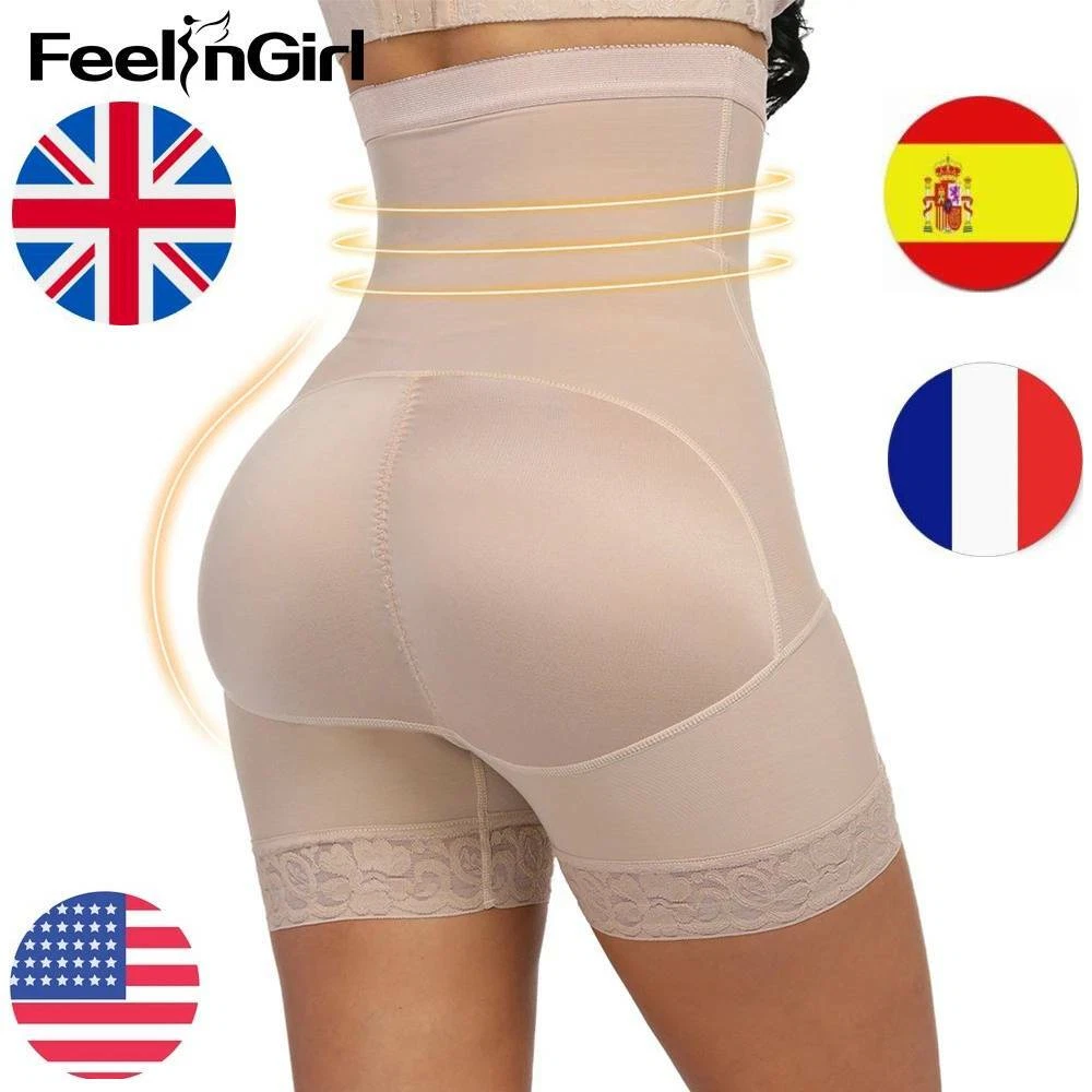 FeelinGirl Shapewear for Women Tummy Control Bodysuit Body Shaper Butt  Lifter Faja Thigh Shaper : : Clothing, Shoes & Accessories