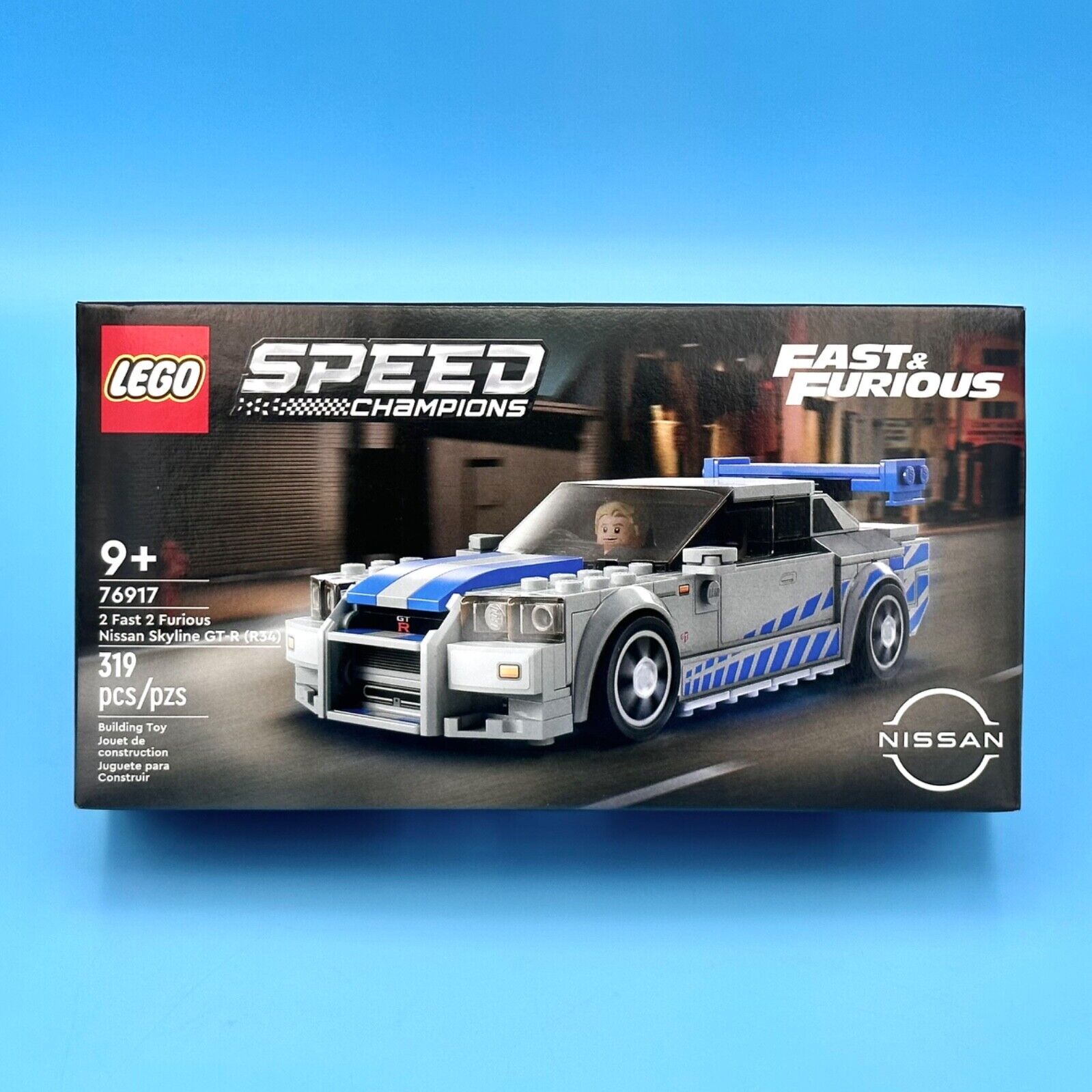 LEGO Speed Champions 2 Fast 2 Furious Nissan Skyline GT-R R34 Paul Walker  76917