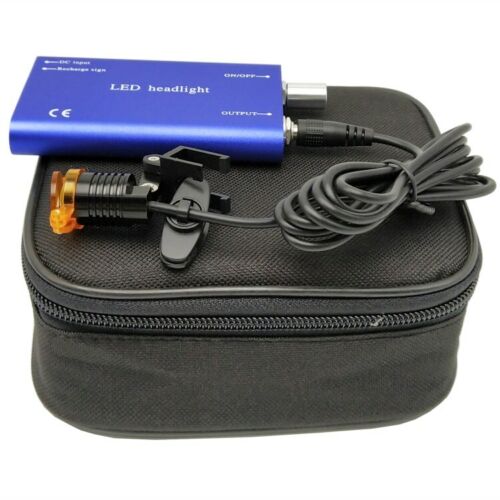 Dental 3W LED Head Light Lamp with Filter Medical Headlight with Bag Blue Color - Picture 1 of 6