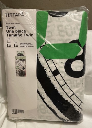 Nuevo IKEA Tittapa Doble Algodón Funda Nórdica y Funda de Almohada Reloj Mecánico (TC) - Imagen 1 de 3