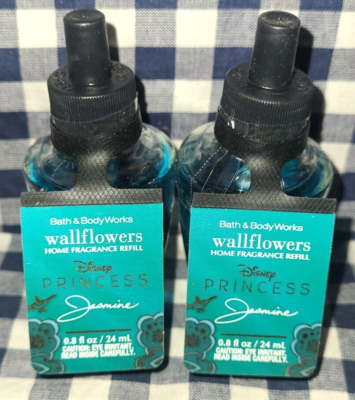 #ad ALL NEW 2 Pack JASMINE Disney Wallflower Refill Bulbs SEALED Bath amp; Body Works $28.00