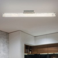 Deckenleuchte Led Deckenlampe Wohnzimmerleuchte Chrom Design Glas Flurleuchte