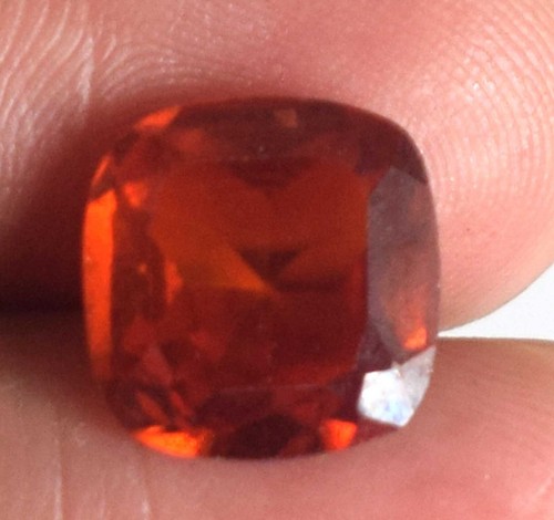 Natürlicher orange Spessartin Granat 7,90 Ct Kissen geschnitten Edelstein zertifiziert B86992 - Bild 4 von 8