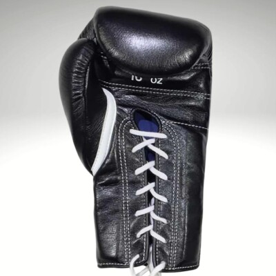 Black Winning Boxing Gloves – 8oz to 16oz Lace-Up Training