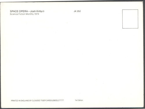 FANTASY Postcard by Josh Kirby. 'Space Opera'. Free UK p&p - Picture 2 of 2