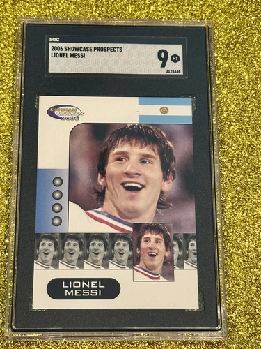 SGC 9 2006 SHOWCASE LIONEL MESSI PROSPECTS ROOKIE CARD-GOAT !