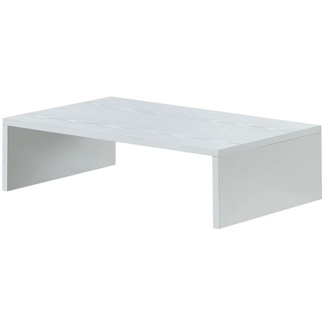 Soportes de TV Blanco Fibra de densidad media, madera prensada y unidades de entretenimiento