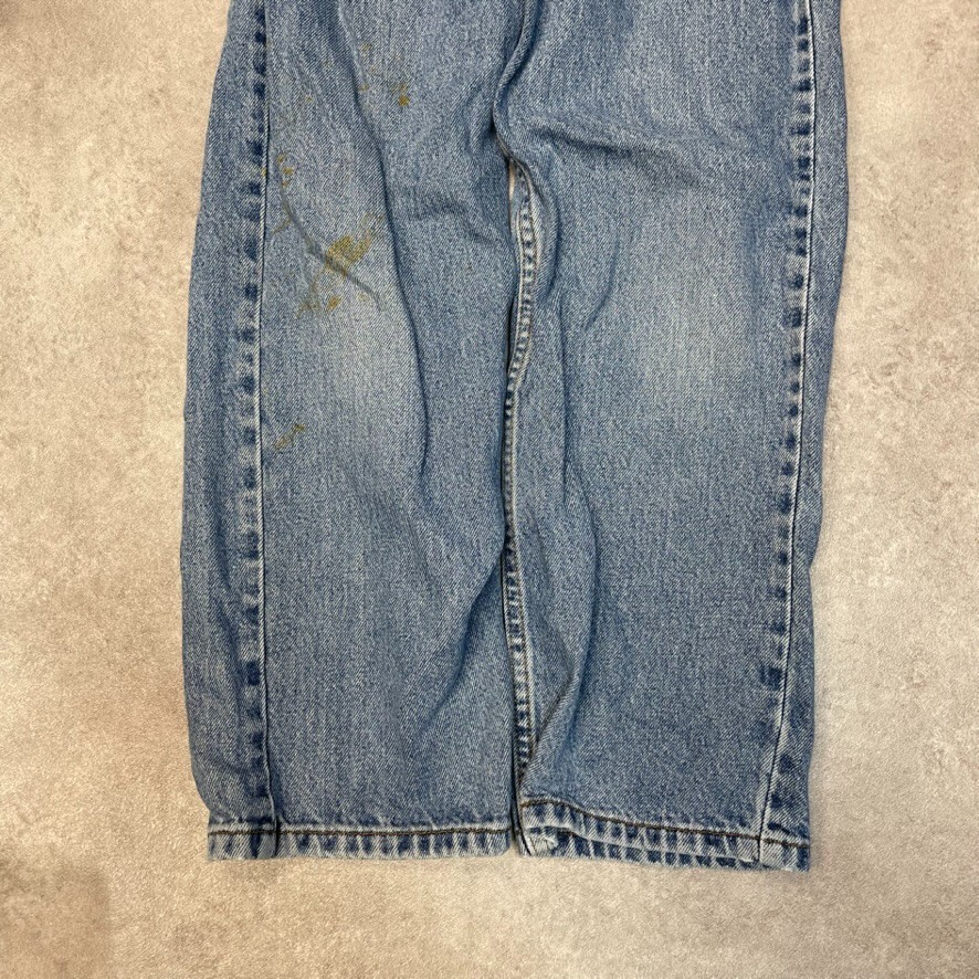 Levis Jeans Kids 550 90s Paper Tag Denim USA Vintage Trousers, Blue, 24” image 8