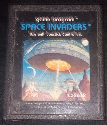 Space Invaders ~ Atari 2600 Game Tested Works Rare Vintage Retro 