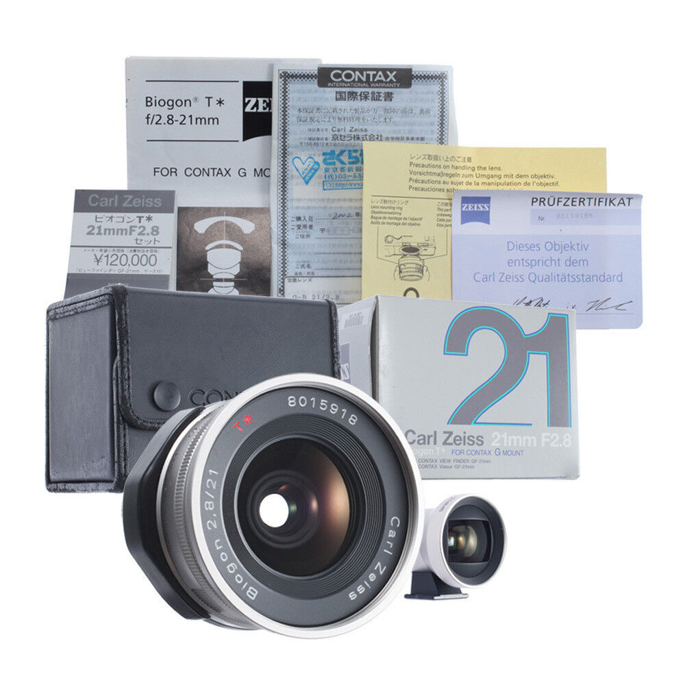 CONTAX G CARL ZEISS BIOGON T* 21mm F2.8 LENS W/ FINDER for CONTAX G CARL ZEISS BIOGON T* 21mm F2.8 LENS W/ FINDER for