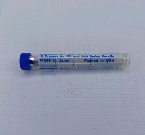 Gomas de borrar de recarga Pentel PDE-1 para lápices serie PD & A40 tubo de 5 - Imagen 4 de 4