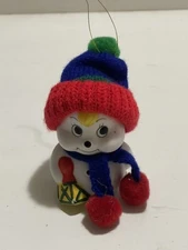 Giftco Inc. Bisque Hand Snowman Bell Ornament-Hand Painted