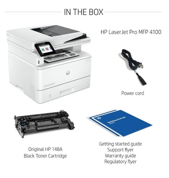 HP LaserJet Pro MFP 4101FDN 2Z618F Multifunction Scanner Copier Fax Printer Mono - Image 3 of 3