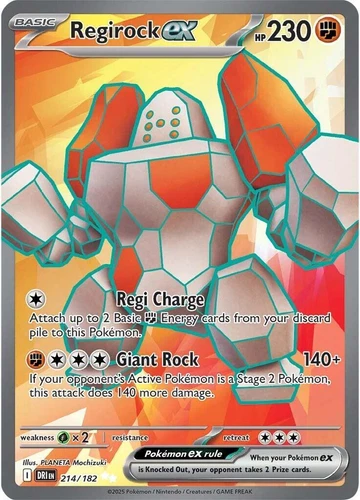Regirock ex 214/182 Sv10: Destined Rivals
