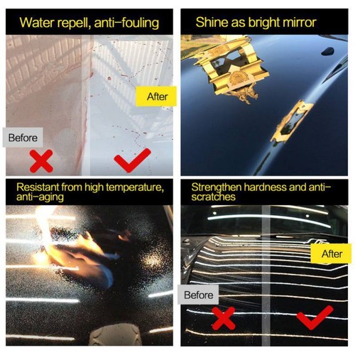 9H Liquid Nano Ceramic Car Glass Coating Super Hydrophobic Anti Scratch Polish - Picture 10 of 11