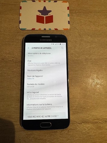Samsung Galaxy S6 SM-G920F - 32 Go - Noir - Très bon état - Photo 5/20