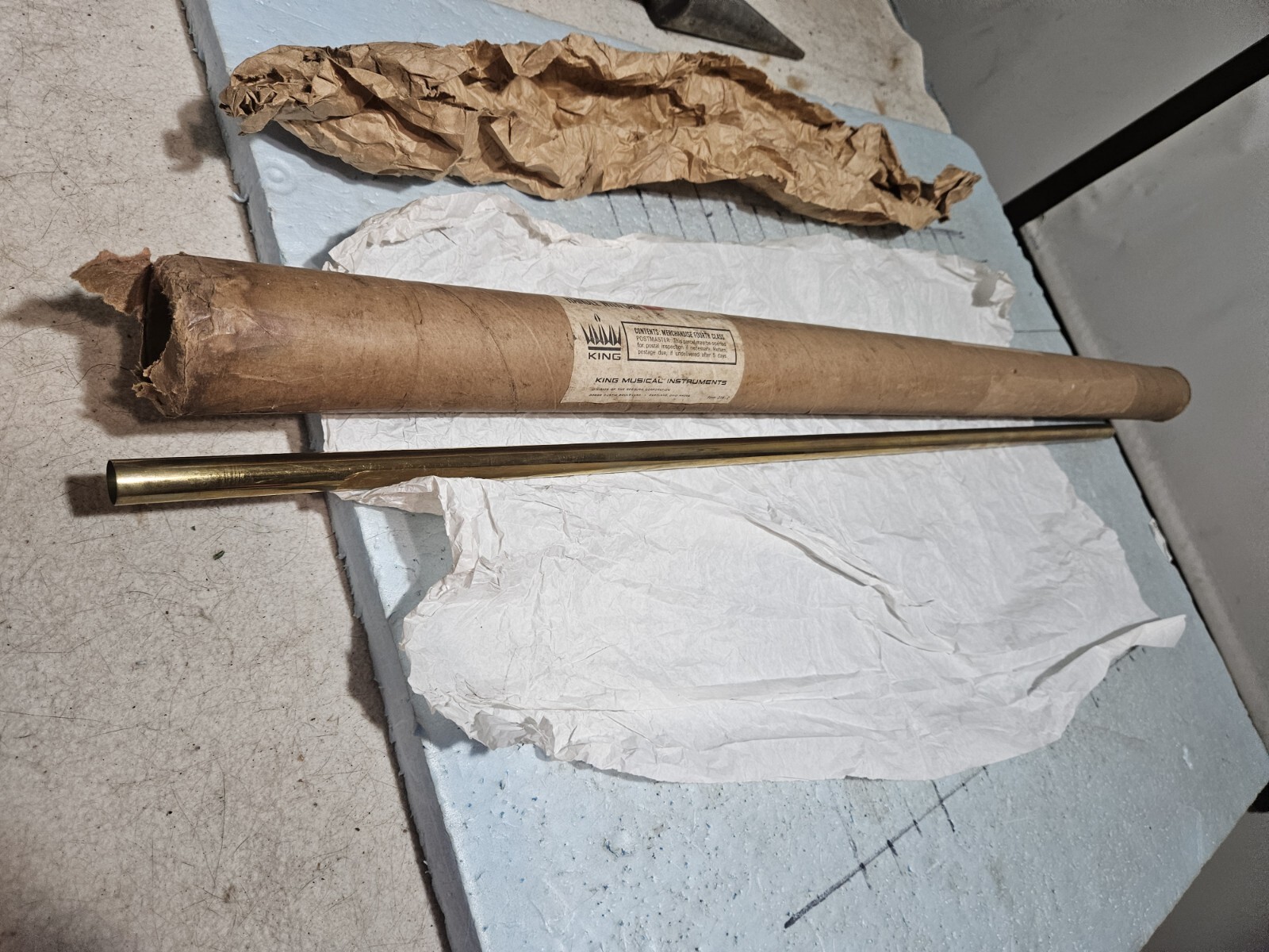 🤴 King ORIGINAL RARE OLD ANTIQUE Trombone *Replacement Parts* eBay