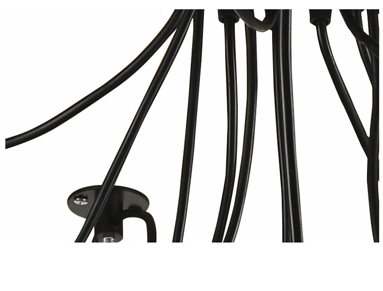 Lámpara de techo colgante Industria Edison Fixtures 6/8/10/12 cabezales  Foto 3 de 4