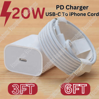 Upgrade Super Fast Charger Type C For iPhone 14 13 12 11 Pro Max Xs XR 8 7 Plus