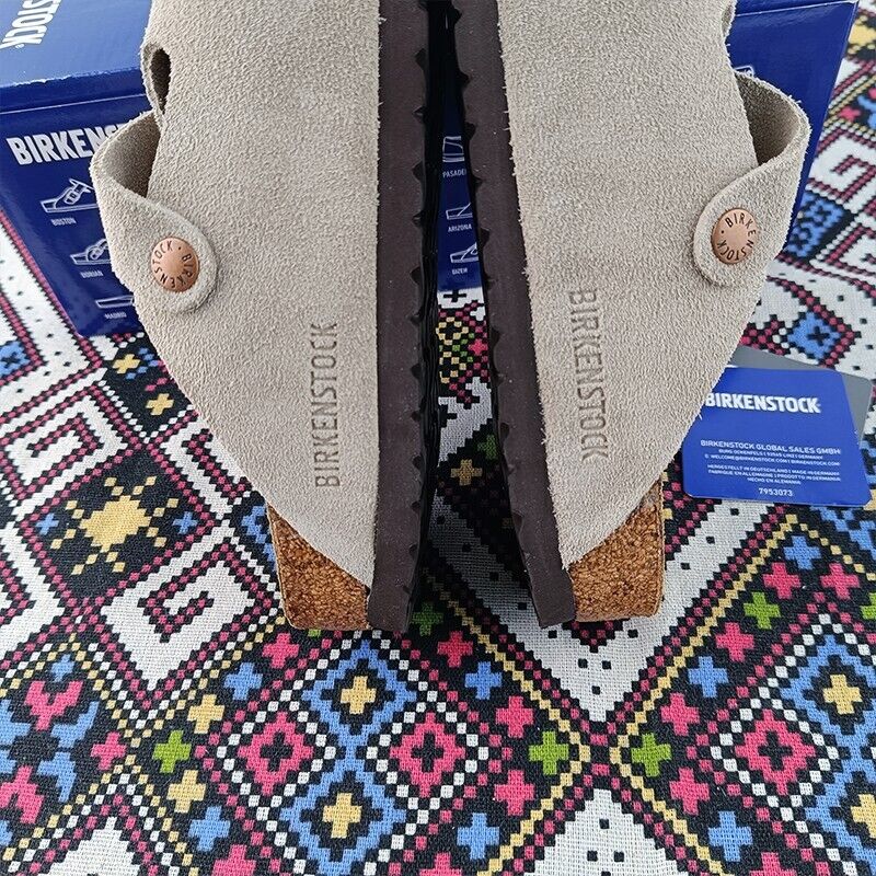 Birkenstock Boston Taupe Suede Leather Regular/Wide EU42/43 Birkenstock Boston Taupe Suede Leather Regular/Wide EU42/43
