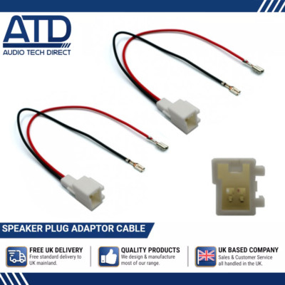 Audio Tech Direct SAC-41030 2 Pin Speaker Wire Adapter Plug Weiß