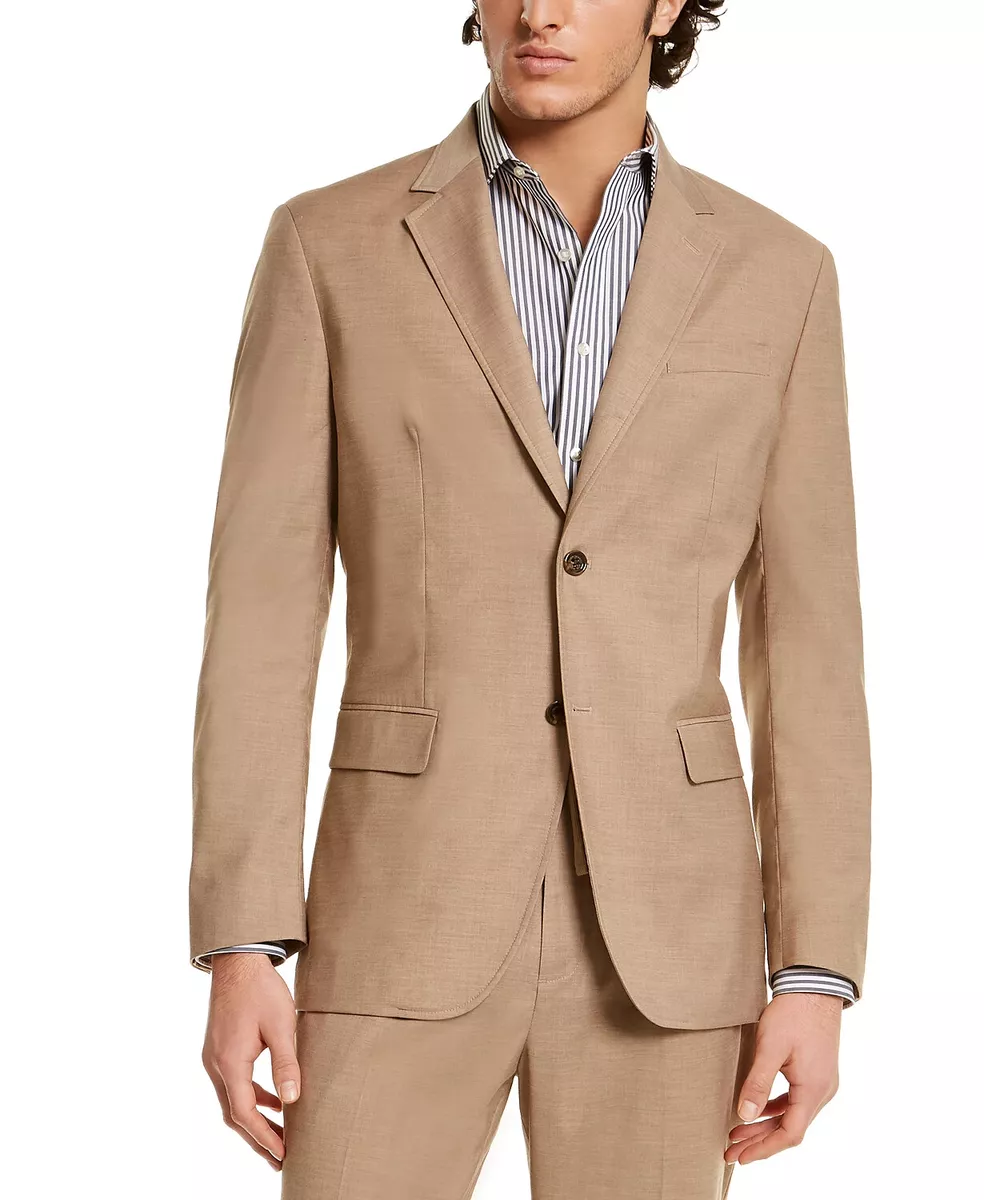 119 Tasso Elba Men s Sand Classic Fit Stretch Tropical Weight