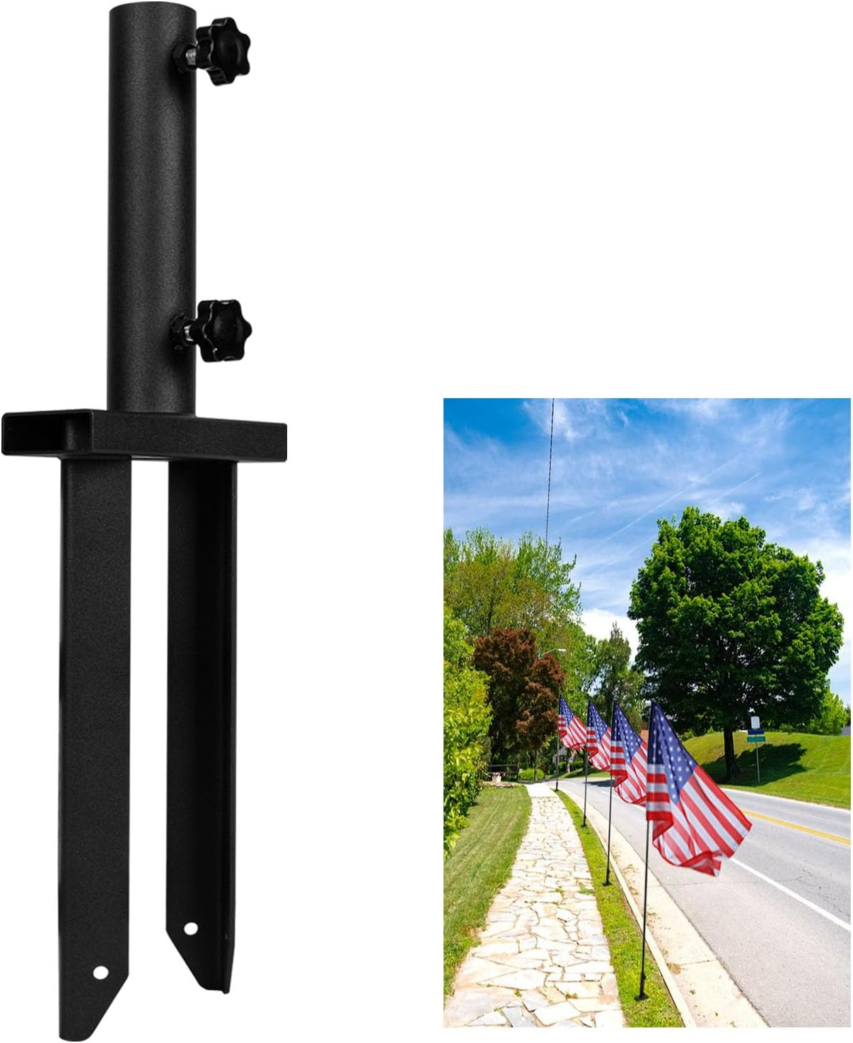 Lawn Spike for Parasols and Umbrellas, Suitable for Poles 8-23Mm
