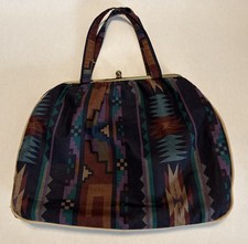 Vintage The Original Jani Oversized Bag Southwest Print Craft Knitting
