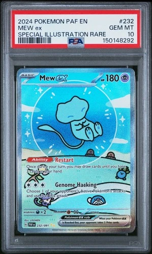 2024 POKEMON PAF EN-PALDEAN FATES SPECIAL ILLUSTRATION RARE #232 MEW EX PSA 10