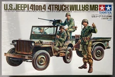 Tamiya 35015 U.S. Jeep 1/4 ton 4x4 Willys MB 1:35 Scale Model Kit 1/35 Series