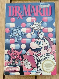 Nintendo NES Dr Mario - Boxed with Instructions - Original Genuine - Faded Box