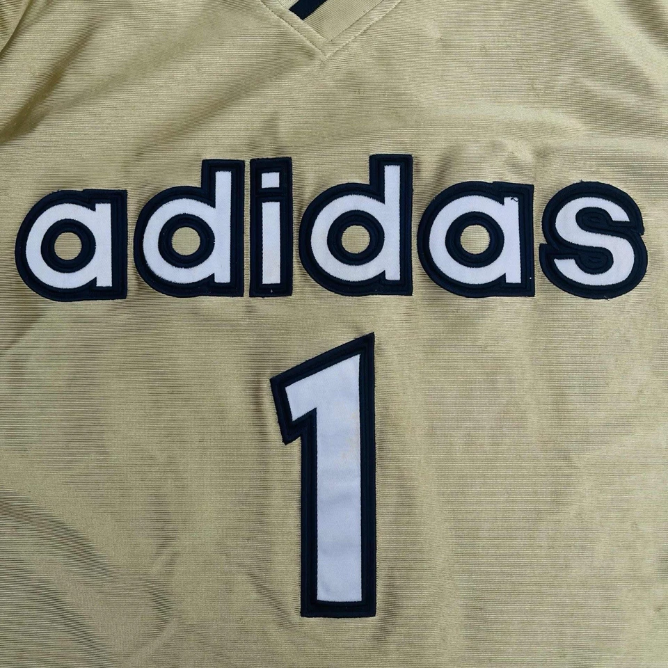 Camiseta de basquete Adidas Vintage Tracy McGrady Orlando Magic Gold #1, tamanho 3XL - Imagem 3 de 4