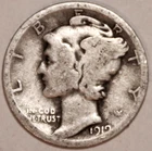 1919-S Mercury Dime - Very Good - #3402ED