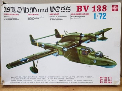 Super Model Blohm und Voss BV 138 German Flying Clog Airplane Model Kit 1:72