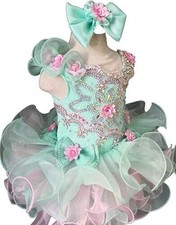 Jenniferwu G003AS Infant Toddler Baby Newborn Little Girl's Pageant Party Dress