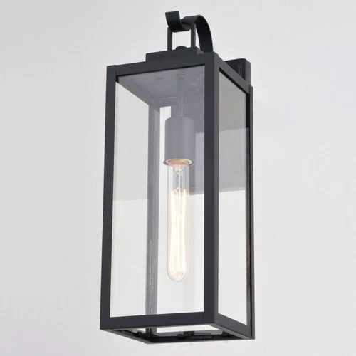 Vaxcel Lighting T0745 Clinton 18" Tall Outdoor Wall Sconce - Black - Picture 4 of 10