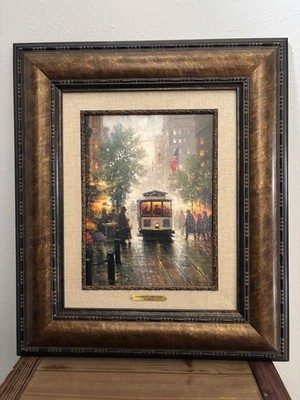 California Cable Cars by G. Harvey Framed 21.5inx18.5in 709/950 w/COA