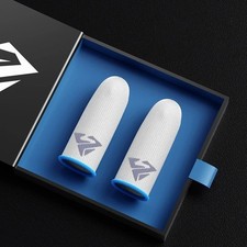 P82F 2Pcs Gaming Finger Sleeves Anti Sweat Thumb Covers Mobile Game Gloves