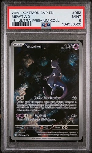 2023 POKEMON SVP EN-SV BLACK STAR PROMO 151 ULTRA-PREM COLLECTION MEWTWO PSA 9