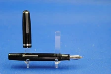 VINTAGE ESTERBROOK LJ SINGLE SLOTTED JEWEL FOUNTAIN PEN 9688 M NIB BLACK