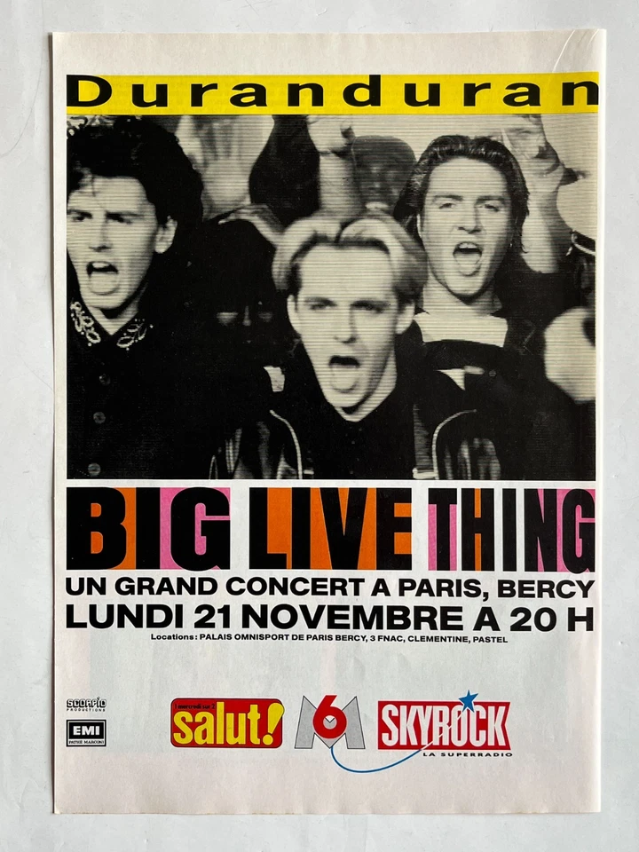 DURAN DURAN big live thing publicité magazine album concert advertising 21x30 - Photo 1/1