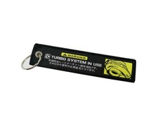 Turbo System Embroidered Key Chain Keychain Tag Keyring JDM CAR KEYCHAIN TURBO