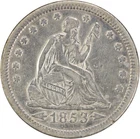 1853 Liberty Seated Silver Quarter Arrows and Rays VF Uncertified #313
