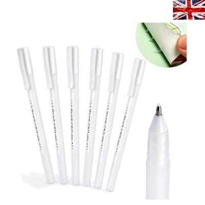 6 Klebesticks mit schnelltrocknender & präziser 1 mm Feder zum Basteln