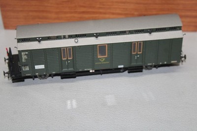 Dingler Personenzug - Bahnpostwagen -C/12,5 DBP Messingmodell Spur H0 OVP