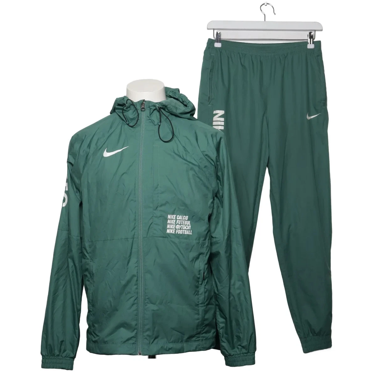 Nike, Trainingsset, Größe: M, Polyester, Grün, Einfarbig #1d5