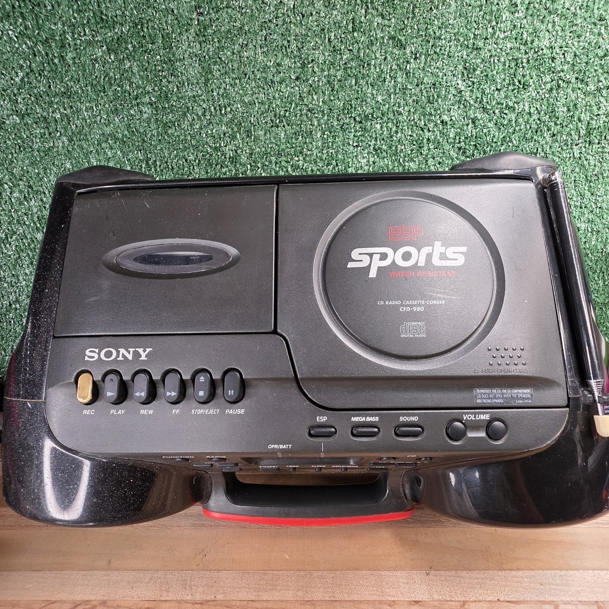 SONY CFD-980 CDラジカセ Sony ESP Sports Radio CD Cassette-Corder Boombox CFD-980